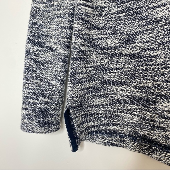 Paige Martine Slub Marled Knit V-Neck Pullover Sweater Blue & White Size XS - Picture 4 of 10